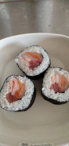 型はいびつですが巻いてみました