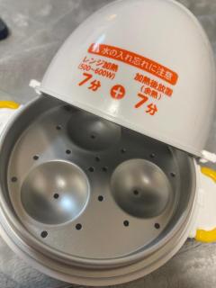 電子レンジで ゆで卵?