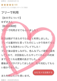 【お礼写メ日記】