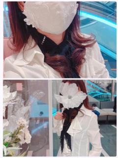 お花と私♪