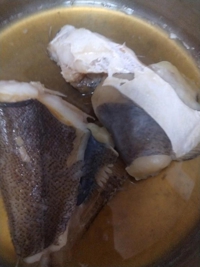 子持ちカレイ煮たよ