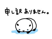 申し訳ございません♀