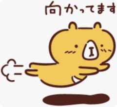 向かってます