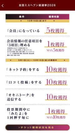 チケット何枚貯まった？?